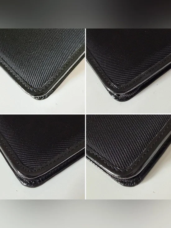 Gucci Bamboo Zip Around Wallet Black Nylon Patent Leather Trim - Picture 4 of 9